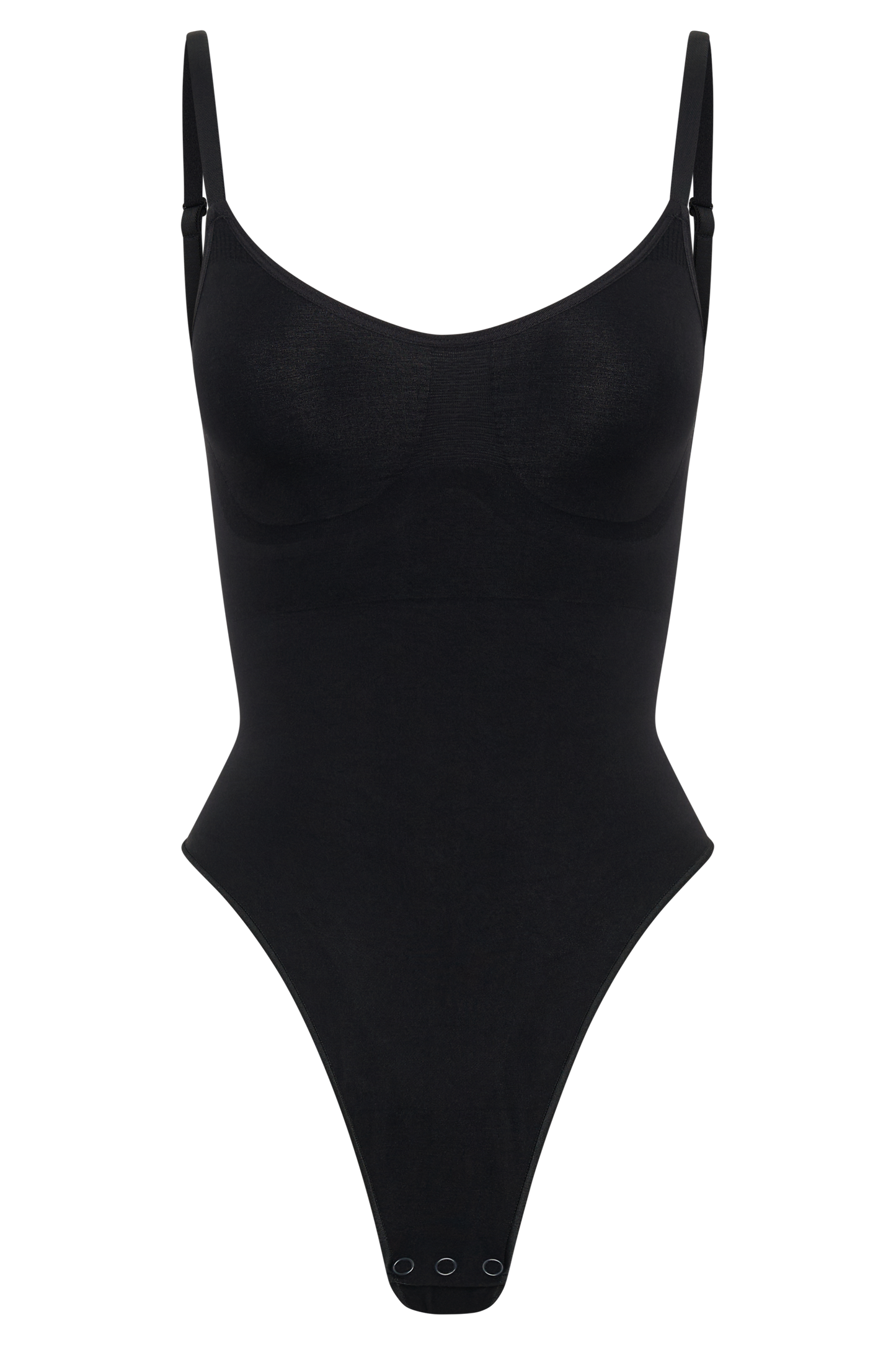 Alyssa Backless Shapewear Bodysuit - Black