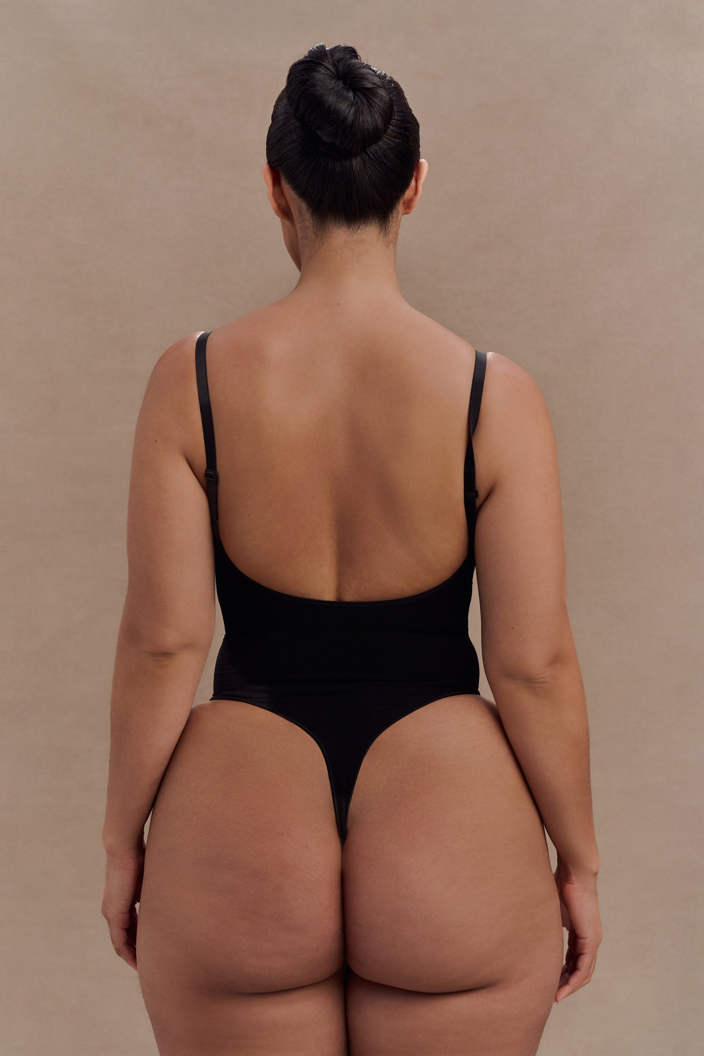 Alyssa Backless Shapewear Bodysuit - Black