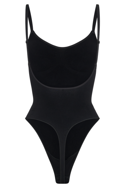 Alyssa Backless Shapewear Bodysuit - Black