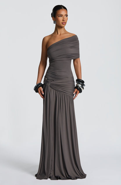 Monica Maxi Dress - Charcoal Dress Babyboo Fashion Premium Exclusive Design