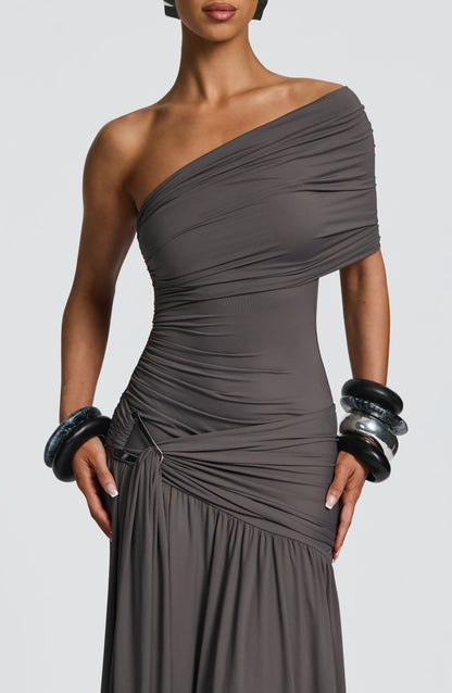 Monica Maxi Dress - Charcoal Dress Babyboo Fashion Premium Exclusive Design