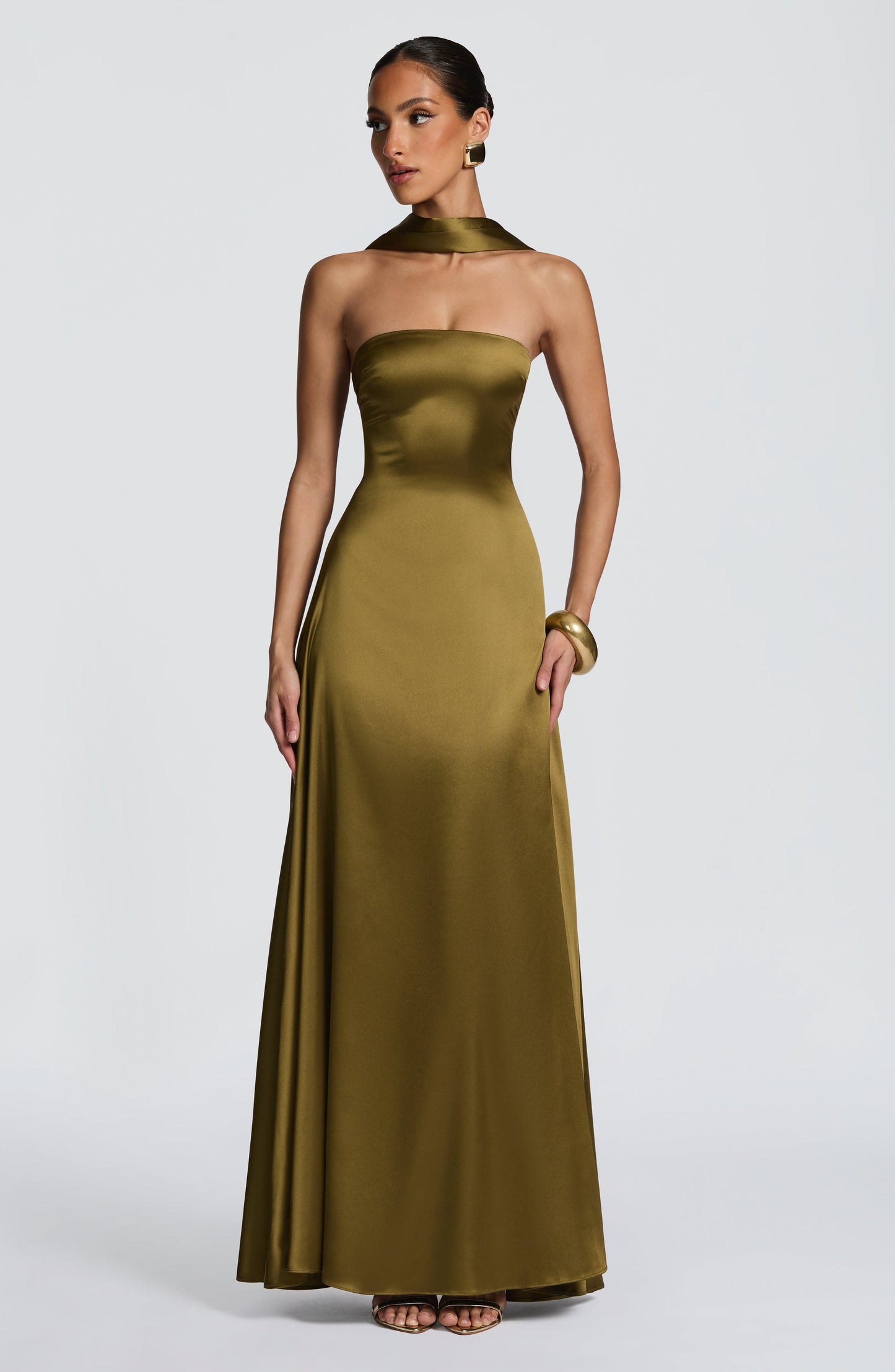 Morven Maxi Dress - Deep Olive Dress Babyboo Fashion Premium Exclusive Design
