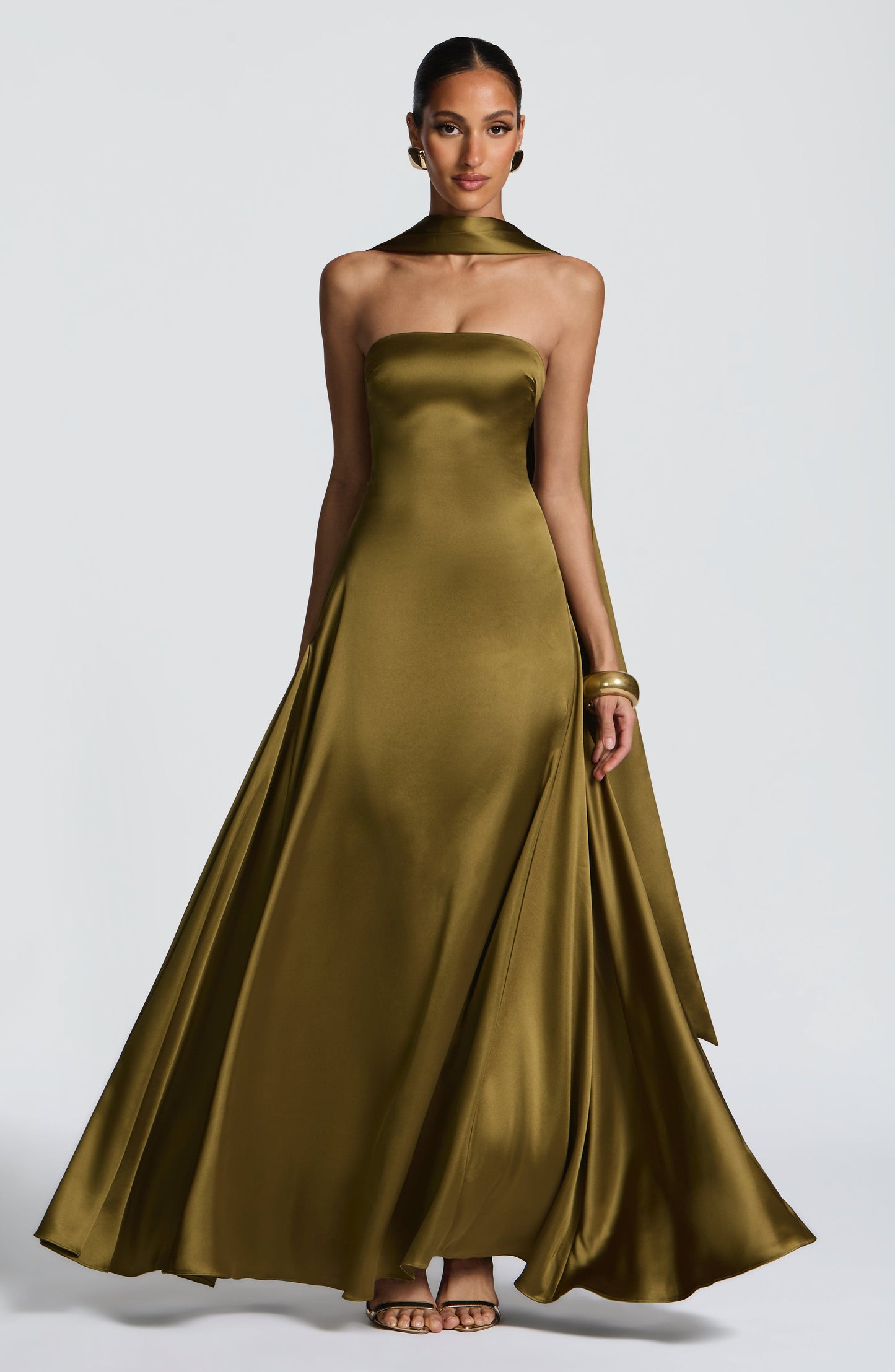 Morven Maxi Dress - Deep Olive Dress Babyboo Fashion Premium Exclusive Design