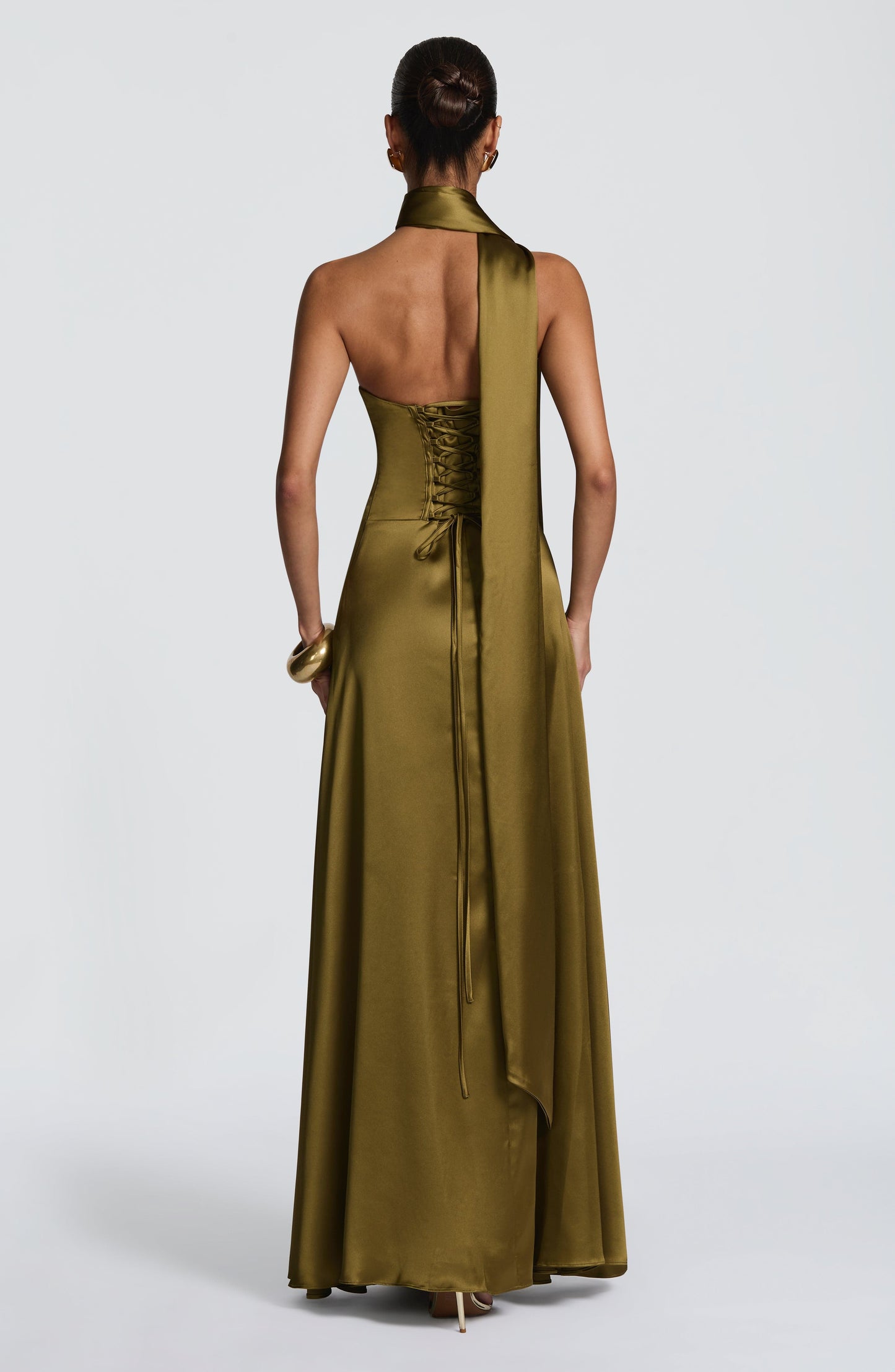 Morven Maxi Dress - Deep Olive Dress Babyboo Fashion Premium Exclusive Design